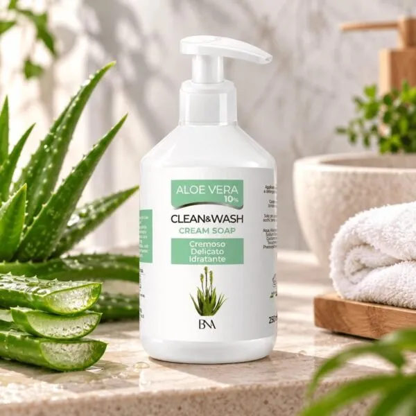 Aloe Vera Clean & Wash Cream Soap